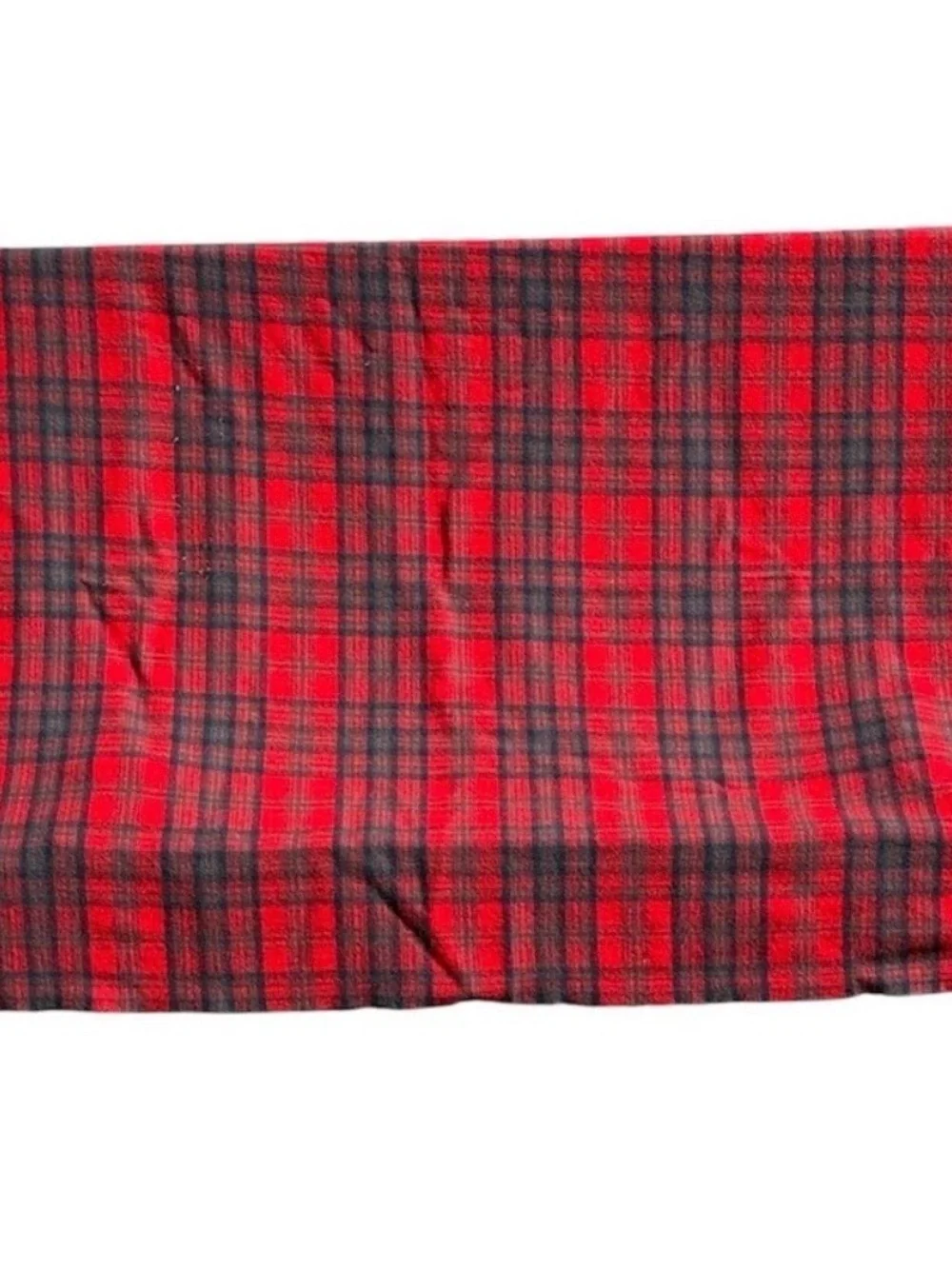 Vintage Pendleton Blanket Throw Red Navy Teal Grey Tartan plaid Virgin Wool READ - Picture 1 of 15